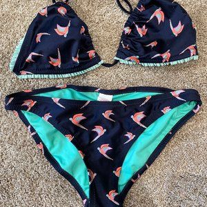 Xhilaration Parrot Bikini Set